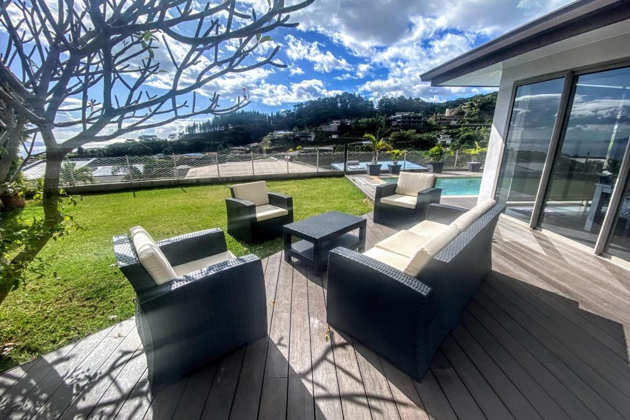 Villa Tiki Wonderfull sea view Punaauia  Exteriör bild