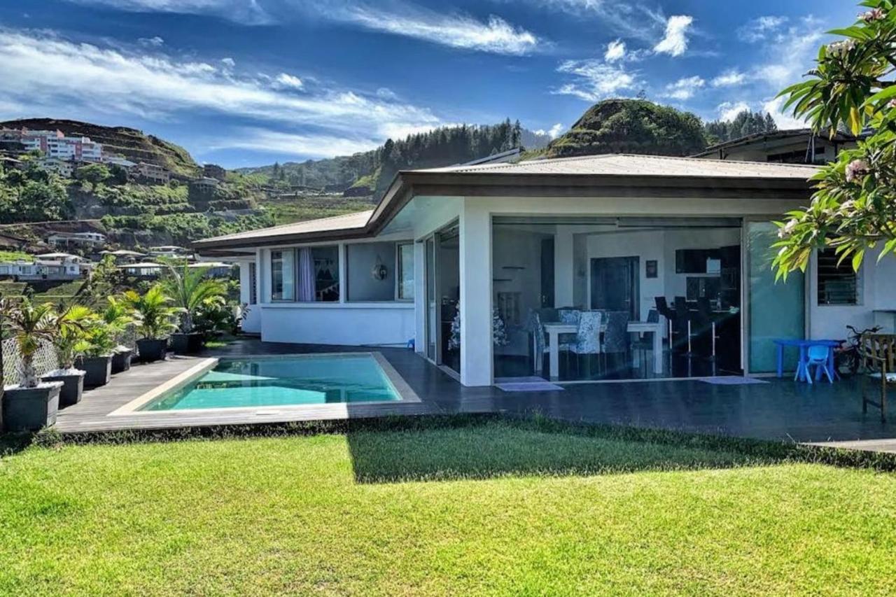 Villa Tiki Wonderfull sea view Punaauia  Exteriör bild