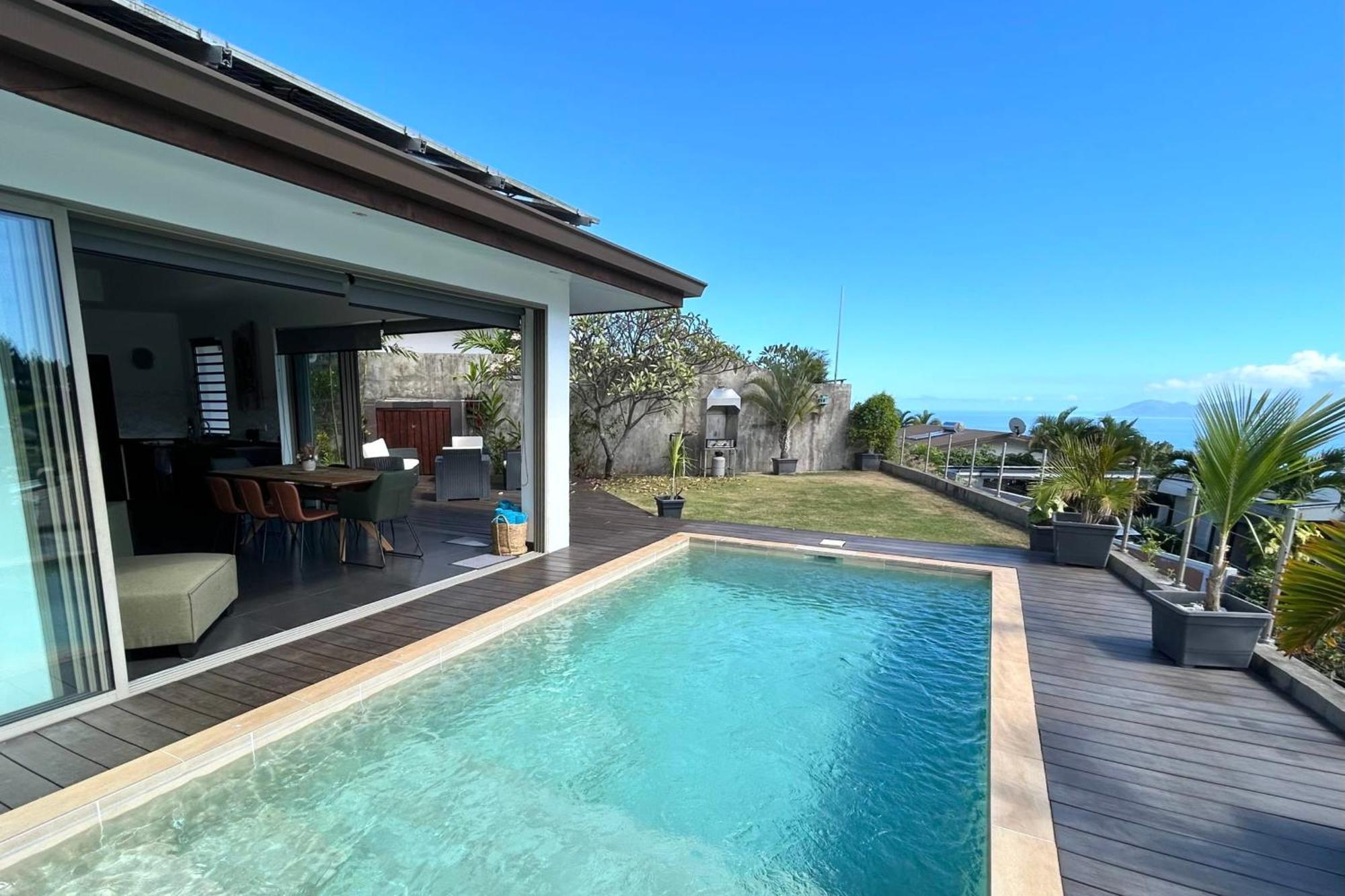 Villa Tiki Wonderfull sea view Punaauia  Exteriör bild