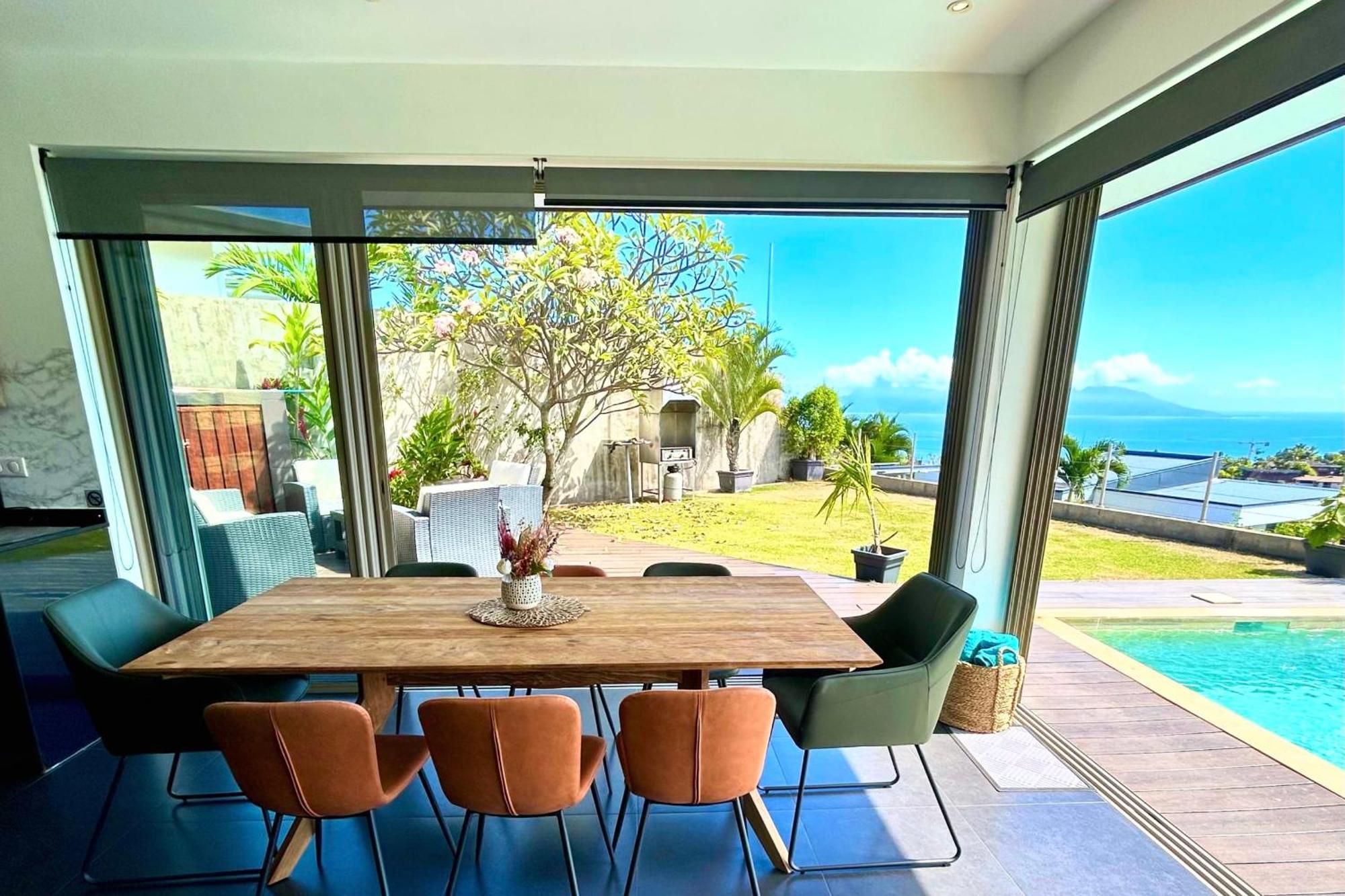 Villa Tiki Wonderfull sea view Punaauia  Exteriör bild